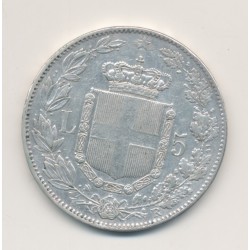 Italie - 5 Lire - 1879 R - Umberto I - TB+ 2