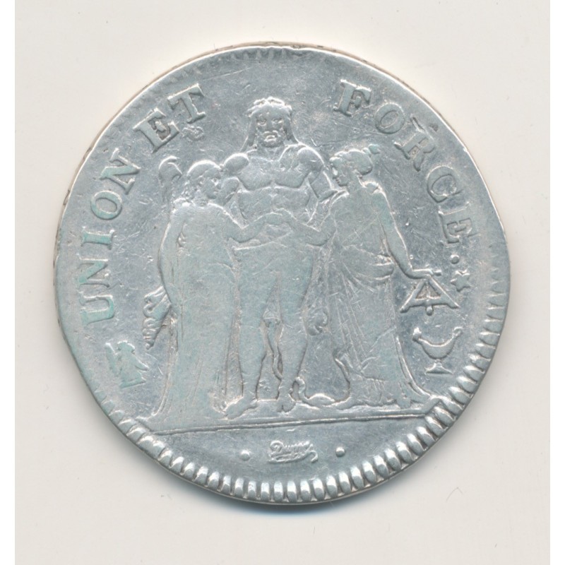 5 Francs Union et Force - AN 5 K Bordeaux - TB/TB+