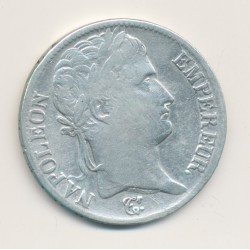 5 Francs Napoléon empereur - 1814 Q Perpignan - TB+