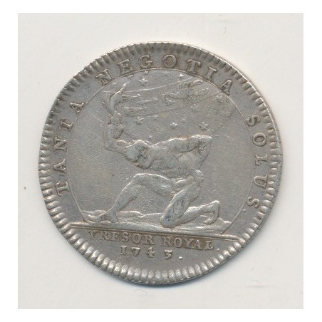 Jeton - Louis XV - Trésor royal - 1743