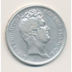5 Francs Louis Philippe I - 1831 W Lille - Tranche en creux - TB+