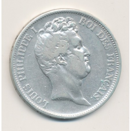 5 Francs Louis Philippe I - 1831 W Lille - Tranche en creux - TB+