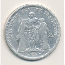 5 Francs Hercule - 1848 D Lyon - TB