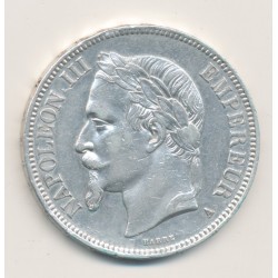 5 Francs Napoléon III - 1868 A Paris - Tête laurée - TB+