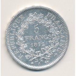 5 Francs Hercule - 1872 A Paris - argent - TTB+ 2
