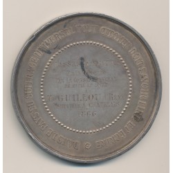 Médaille - Napoléon III Tête laurée - Sufrage universel - classe adultes 1866 - argent 146g - TB+ 2