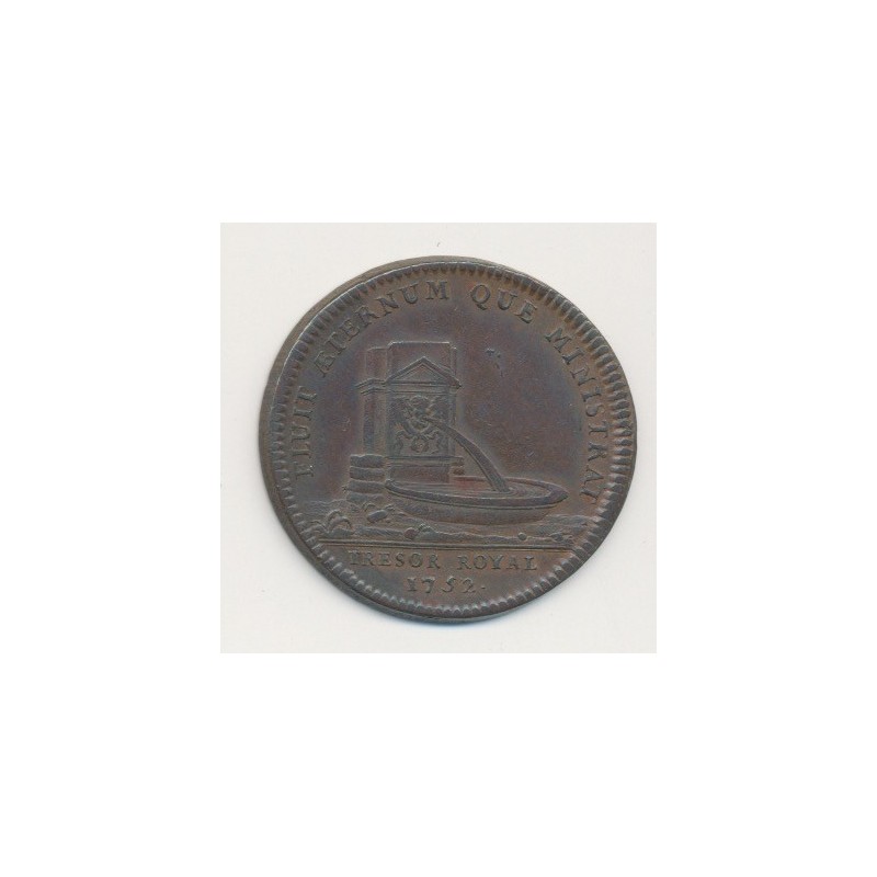 Jeton - Louis XV - Trésor royal - 1752
