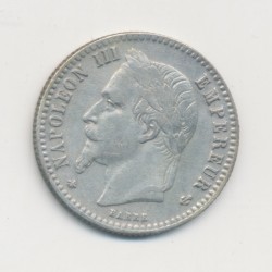 50 centimes Napoléon III - 1867 A Paris - Tête laurée - TTB 2