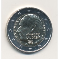 2€ Slovaquie 2021 - naissance de Alexander Dubček. Alexander Dubček