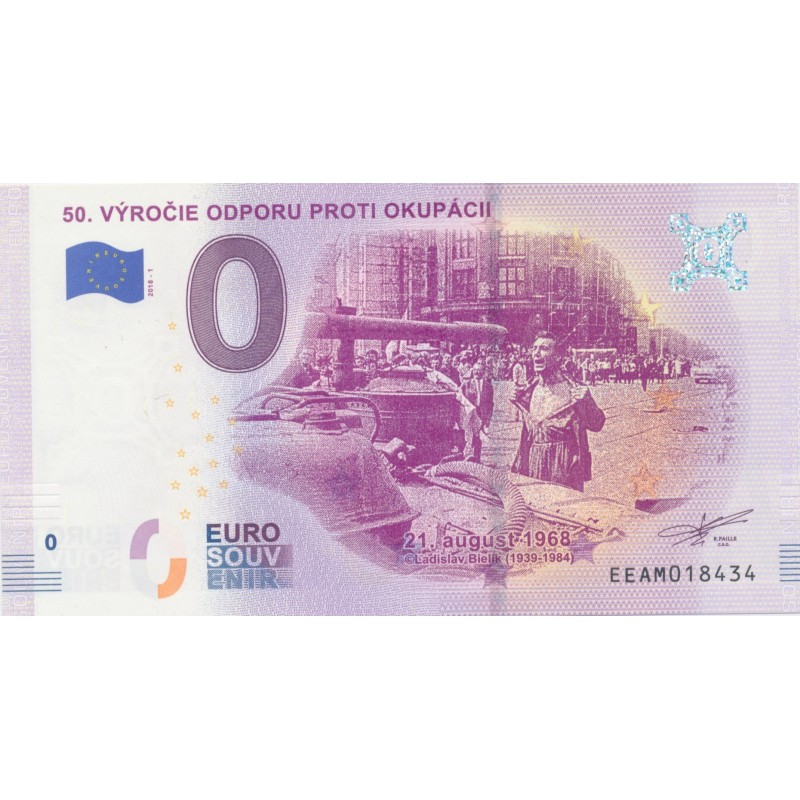 Billet 0€ - Slovaquie - 50. vyrocie odporu proti okupacii - 2018-1 - N°18434