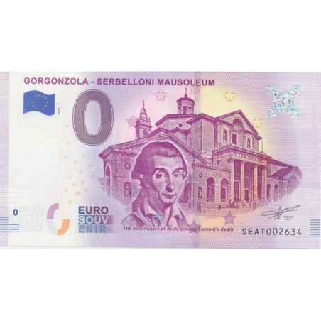 Billet 0€ - Italie - Gorgonzola serbelloni mausoleum - 2018-1 - N°2634