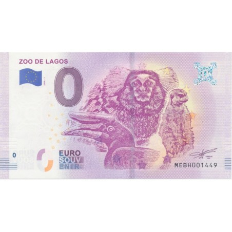 Billet 0€ - Portugal - Zoo de Lagos - 2018-1 - N°1449