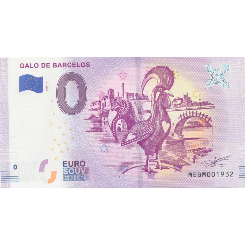 Billet 0€ - Portugal - Galo de barcenos - 2019-1 - N°1932