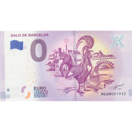 Billet 0€ - Portugal - Galo de barcenos - 2019-1 - N°1932