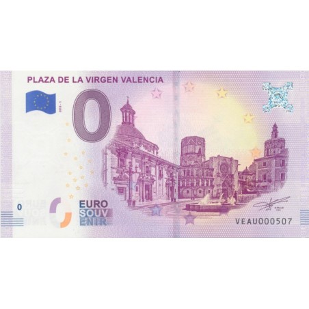 Billet 0€ - Espagne - Plaza de la virgen Valencia - 2018-1 - N°507