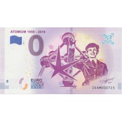 Billet 0€ - Belgique - Atomium 1958-2018 - 2018-1 - N°723