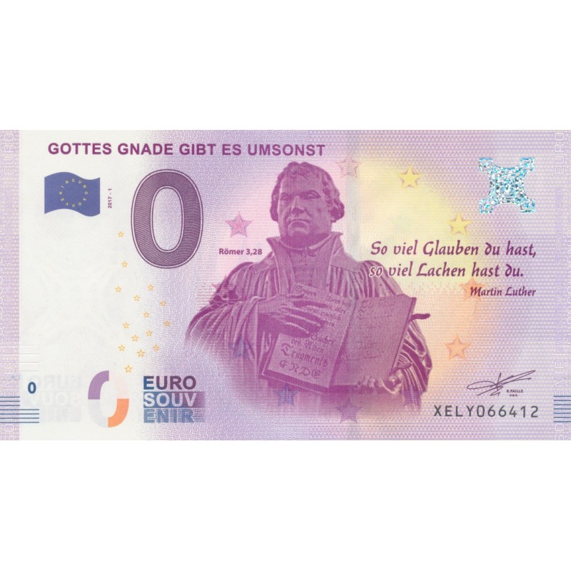 Billet 0€ - Allemagne - Gottes gnade gibt es umsonst - 2017-1 - N°66412