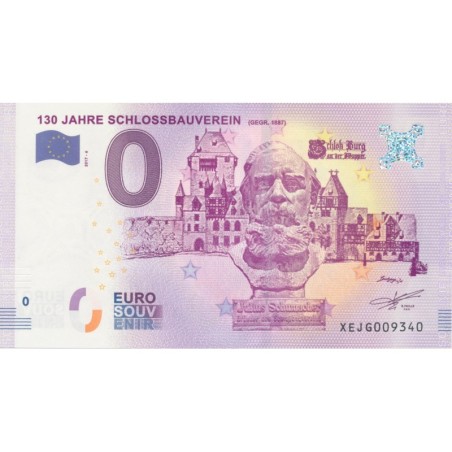 Billet 0€ - Allemagne - 130 Jahre Schlossbauverein - 2017-6 - N°9340