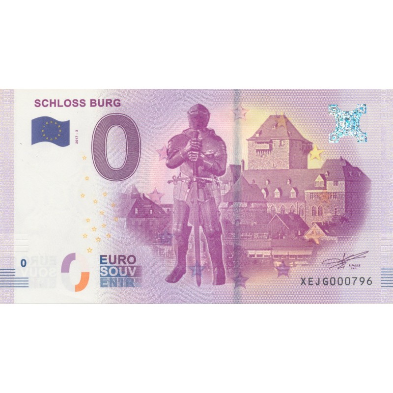 Billet 0€ - Allemagne - Schloss burg - 2017-3 - N°796