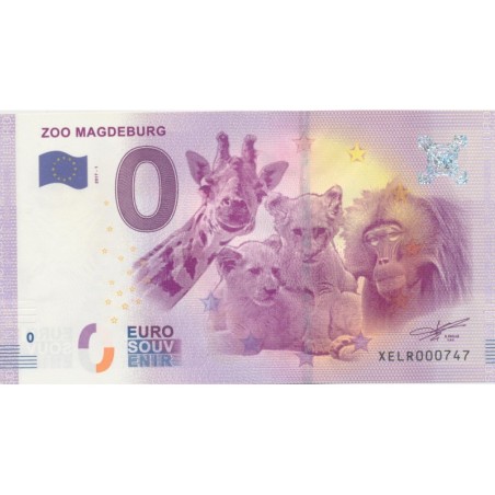 Billet 0€ - Allemagne - Zoo Magdeburg - 2017-1 - N°747