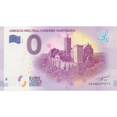 Billet 0€ - Allemagne - Unesco weltkulturerbe warburg - 2017-4 - N°9074