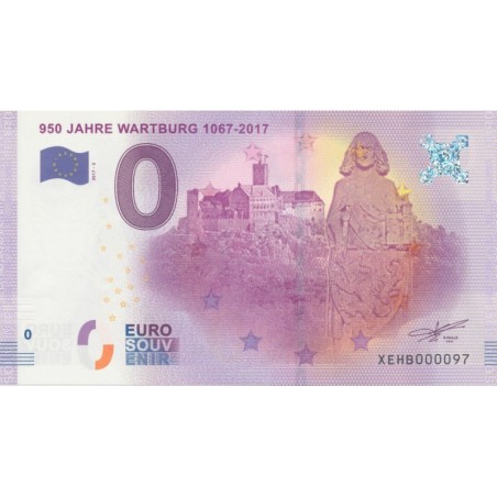 Billet 0€ - Allemagne - 950 Jahre Wartburg - 2017-3 - N°97