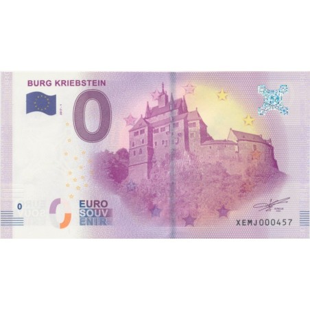 Billet 0€ - Allemagne - Burg kriebstein - 2017-1 - N°457