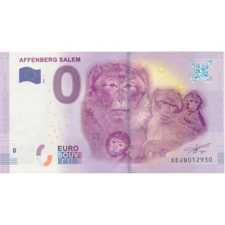 Billet 0€ - Allemagne - affenberg salem - 2017-1 - N°12930