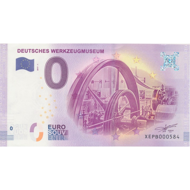 Billet 0€ - Allemagne - Deutsches werkzeugmuseum - 2017-1 - N°584