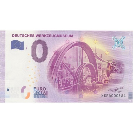 Billet 0€ - Allemagne - Deutsches werkzeugmuseum - 2017-1 - N°584