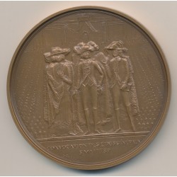 Médaille - Convocation des états généraux - 5 mai 1789 - Bicentenaire de la révolution Française - bronze - 77mm - 1987 - SPL