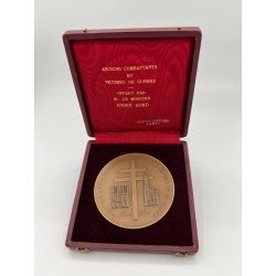 Médaille - Débarquement 1944 - Nous avons a nous rassembler pour le seul service de la France - 1944-1974 - avec écrin - JH Coef 2