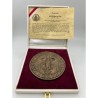Reproduction - Sceau de la vieille ville de Vienne - Altes Stadtsiegel von Wien - avec écrin et certificat - bronze - 91mm - TTB