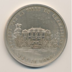 Médaille - Ville de chamalières - Dept63 - métal argenté - 70mm - SUP