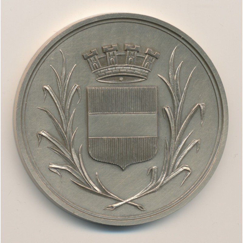 Médaille - Ville de chamalières - Dept63 - métal argenté - 70mm - SUP