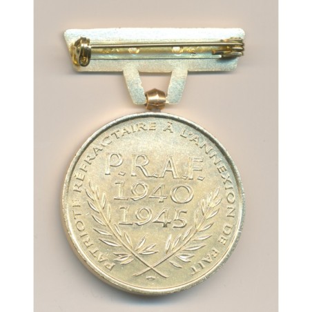 Insigne du patriote réfractaire à l'annexion - 1940-1945