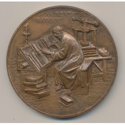 Médaille - La documentation Française - H.Dropsy - bronze - 68mm - SUP