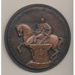 Médaille - Les chevaliers de la table ronde - la légende du roi arthur - 1977 - N°4/100 - cuivre - 85mm - SPL 2