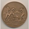 Médaille - Nuit du 4 aout 1789 - Bicentenaire de la révolution Française - bronze - 77mm - SUP