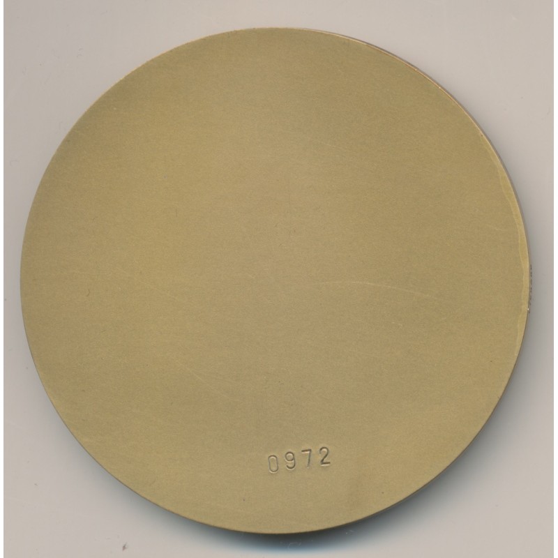 Médaille - Grande loge féminine de France - 1945-1995 - bronze - 65mm - Labouret N°857 - SUP