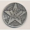 Médaille - Orient d'Ostwald - St jean du temple de l'amitié - bronze argenté - 40mm - SPL