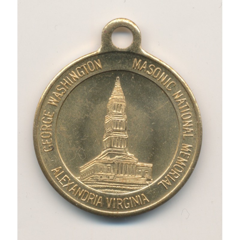Médaille - Georges Washington - Musée national maçonnique - Alexandria virginia - 34mm - SUP+