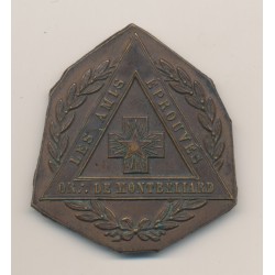 Médaille - Les amis réprouvés - Orient de Montbélliard - ND - cuivre - TTB+