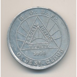 Jeton - Orient de St Cloud - 1906 - GODF - alu - 27mm - Labouret N°441 - TTB+