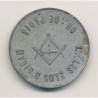 Jeton - Les élus d'Hiram - assiduité - Orient de Paris - zinc 26mm - TTB