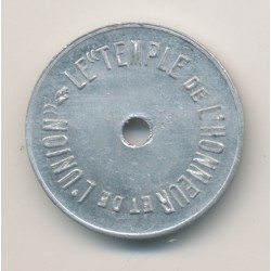 Jeton - Le temple de l'honneur et de l'union - alu 23mm - Labouret N°376 - TTB+