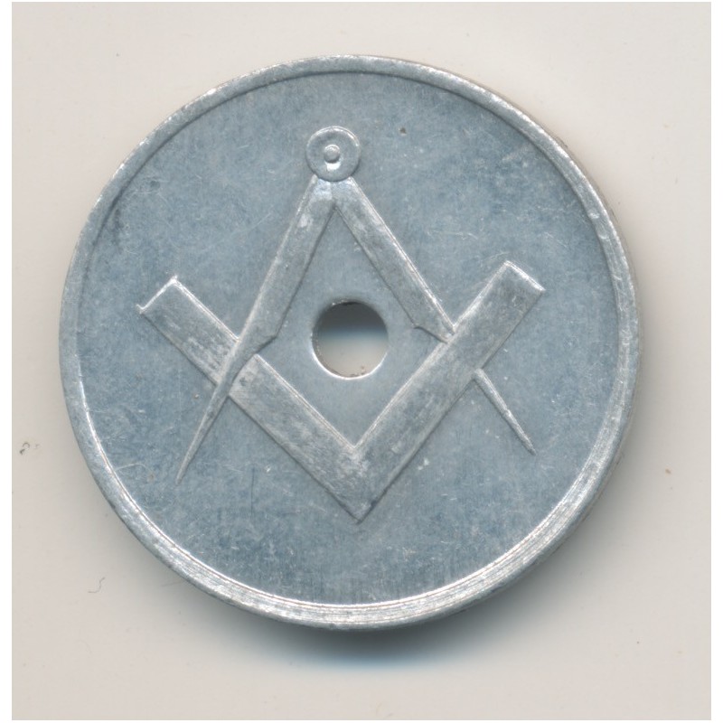 Jeton - Le temple de l'honneur et de l'union - alu 23mm - Labouret N°376 - TTB+