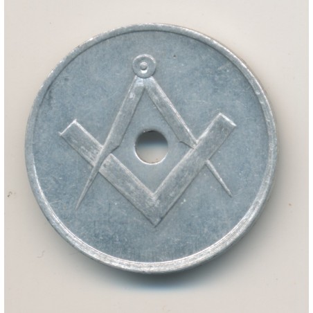 Jeton - Le temple de l'honneur et de l'union - alu 23mm - Labouret N°376 - TTB+