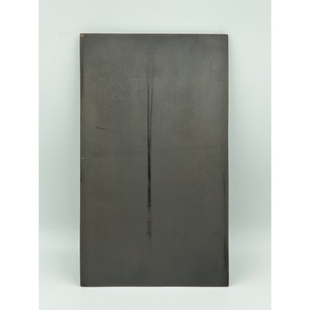 Plaque - Thème Alsace - Guttemberg,Klebber Rapp, Le rhin - acier doré - H200x118mm - H.Delamarre - TTB+