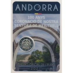 2€ Andorre 2021 - 100e anniversaire couronnement Notre-Dame de Meritxell